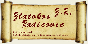 Zlatokos Radicović vizit kartica